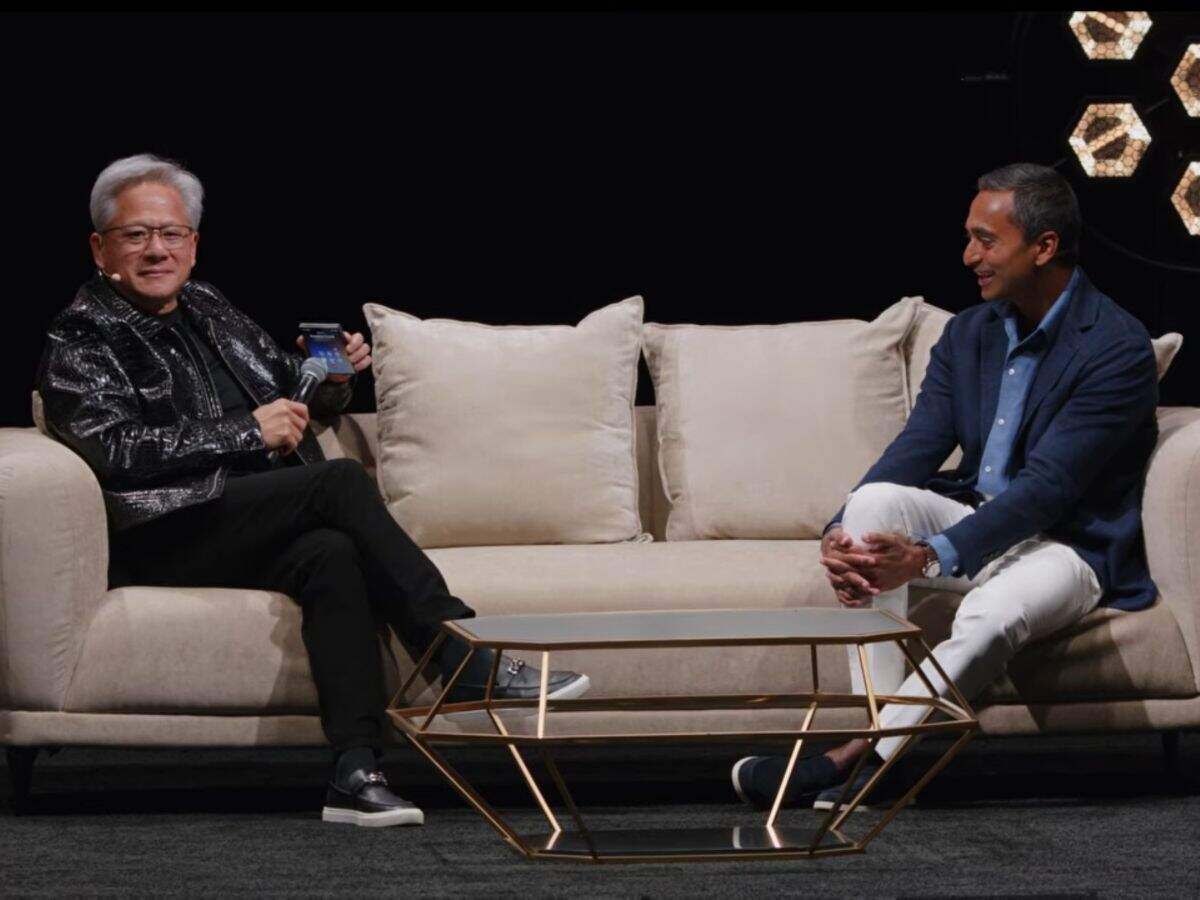 Trump calls Nvidia's Jensen Huang live on stage, says AI safety ...