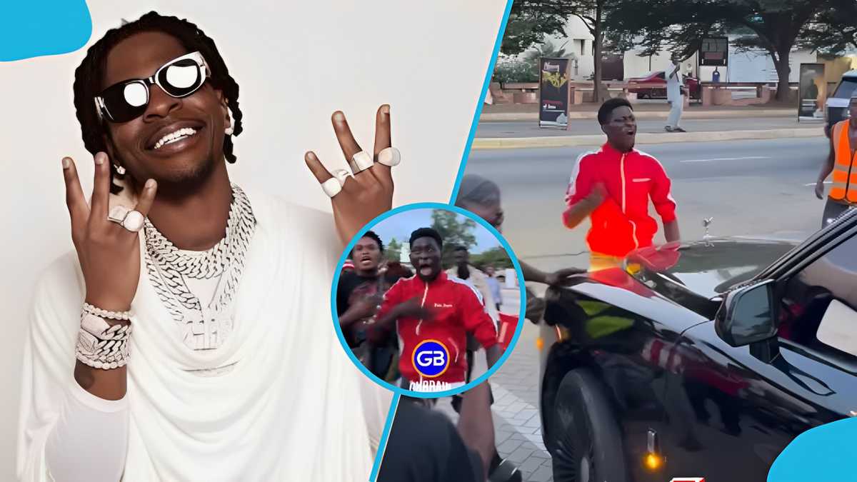 Video: Shatta Wale’s Rolls-Royce nearly hits die-hard fans as chaotic ...