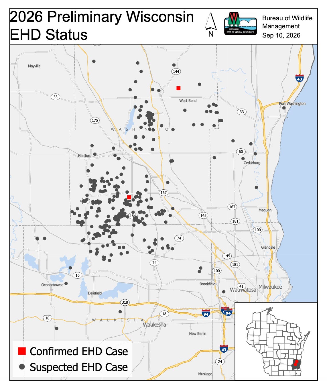 As toll likely surpasses 1,100 deer, EHD outbreak worst in Wisconsin ...