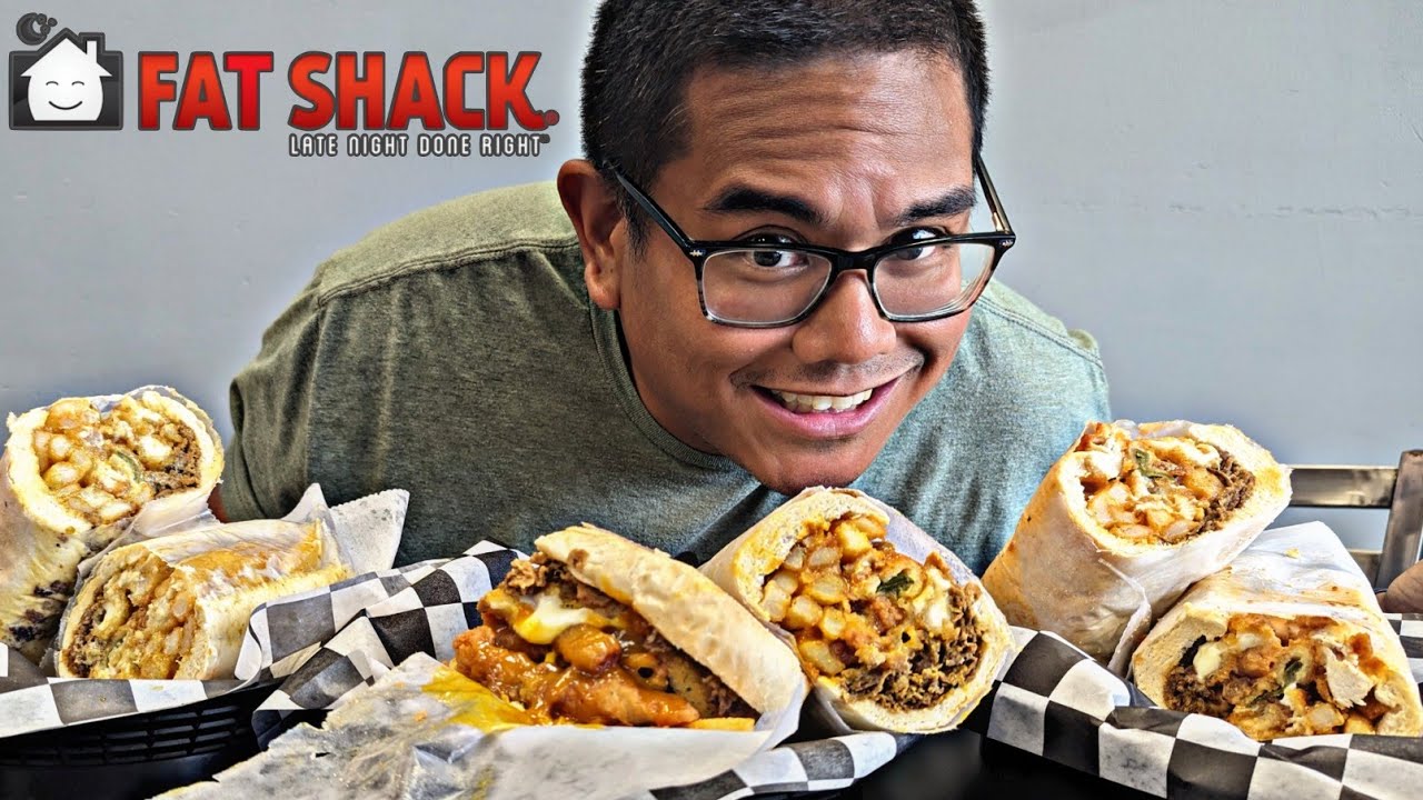 Fat Shack triple sandwich eating challenge success