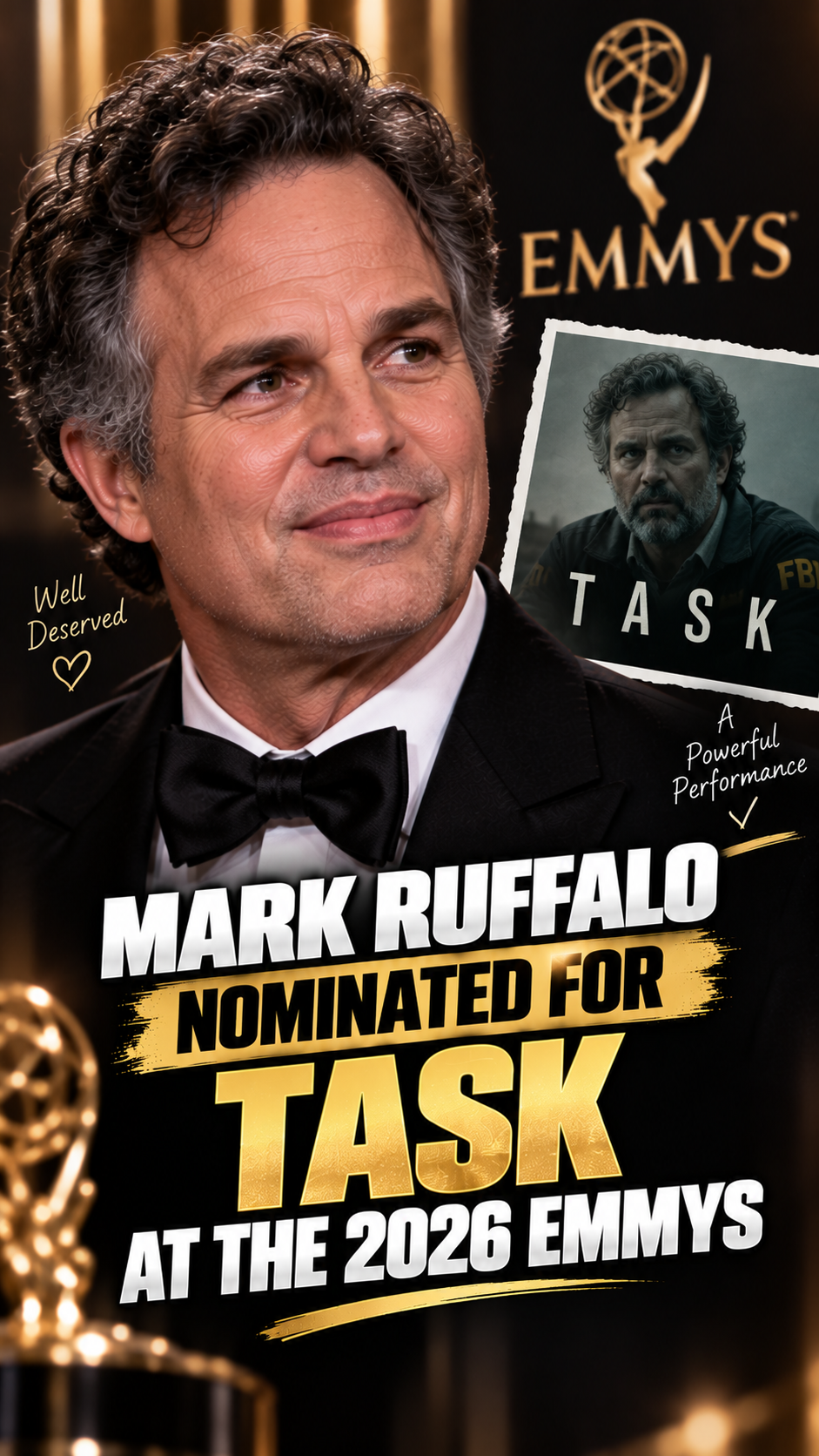 Mark Ruffalo nominated for task at the 2026 Emmys