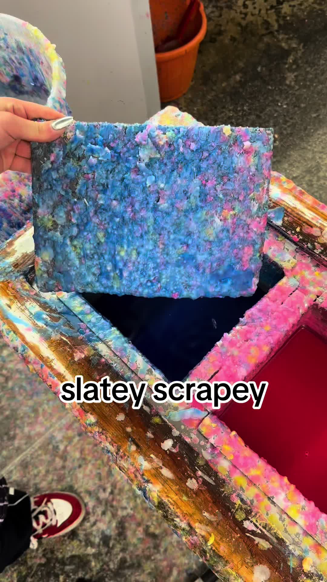 Satisfying wax scraping process