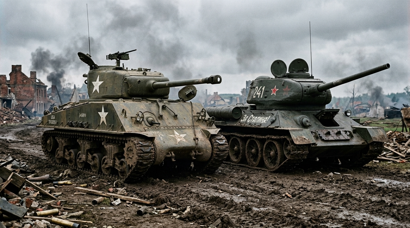 Sherman VS T-34 the tank that changed armored warfare