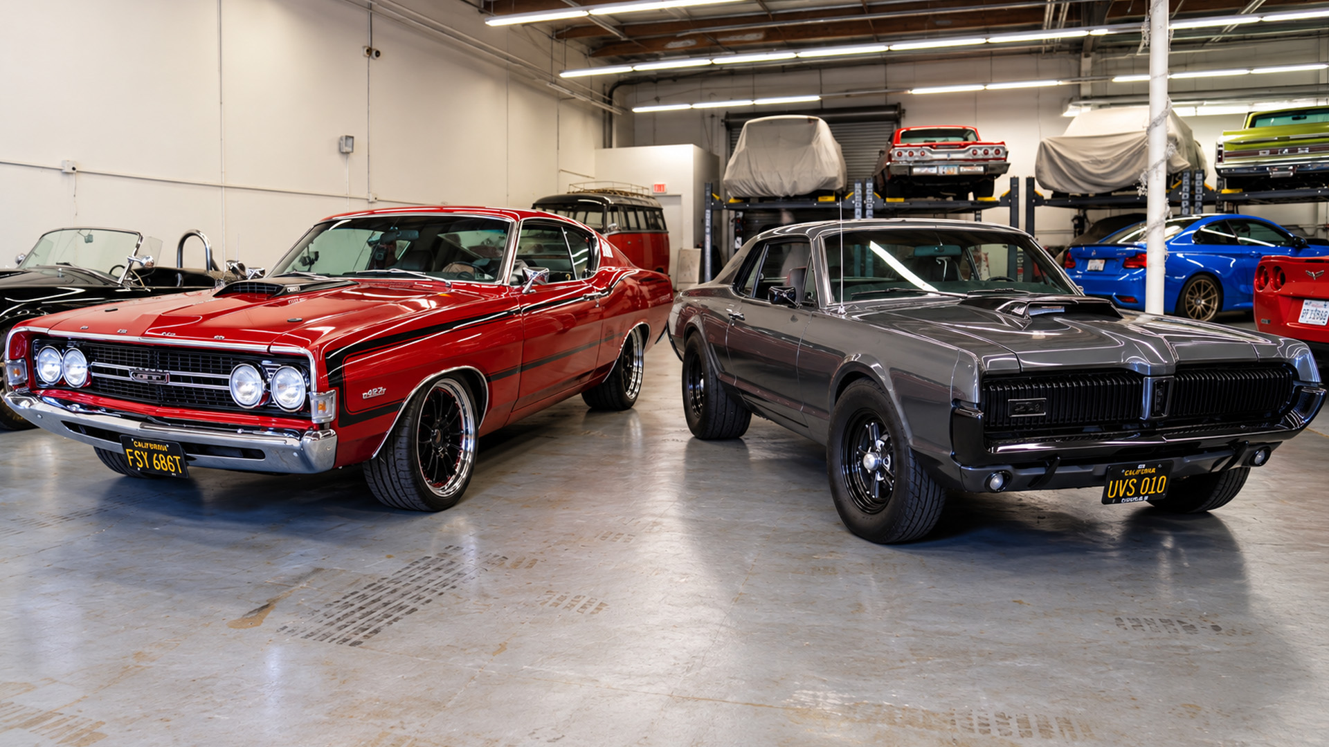 Which custom American muscle car stands out most?