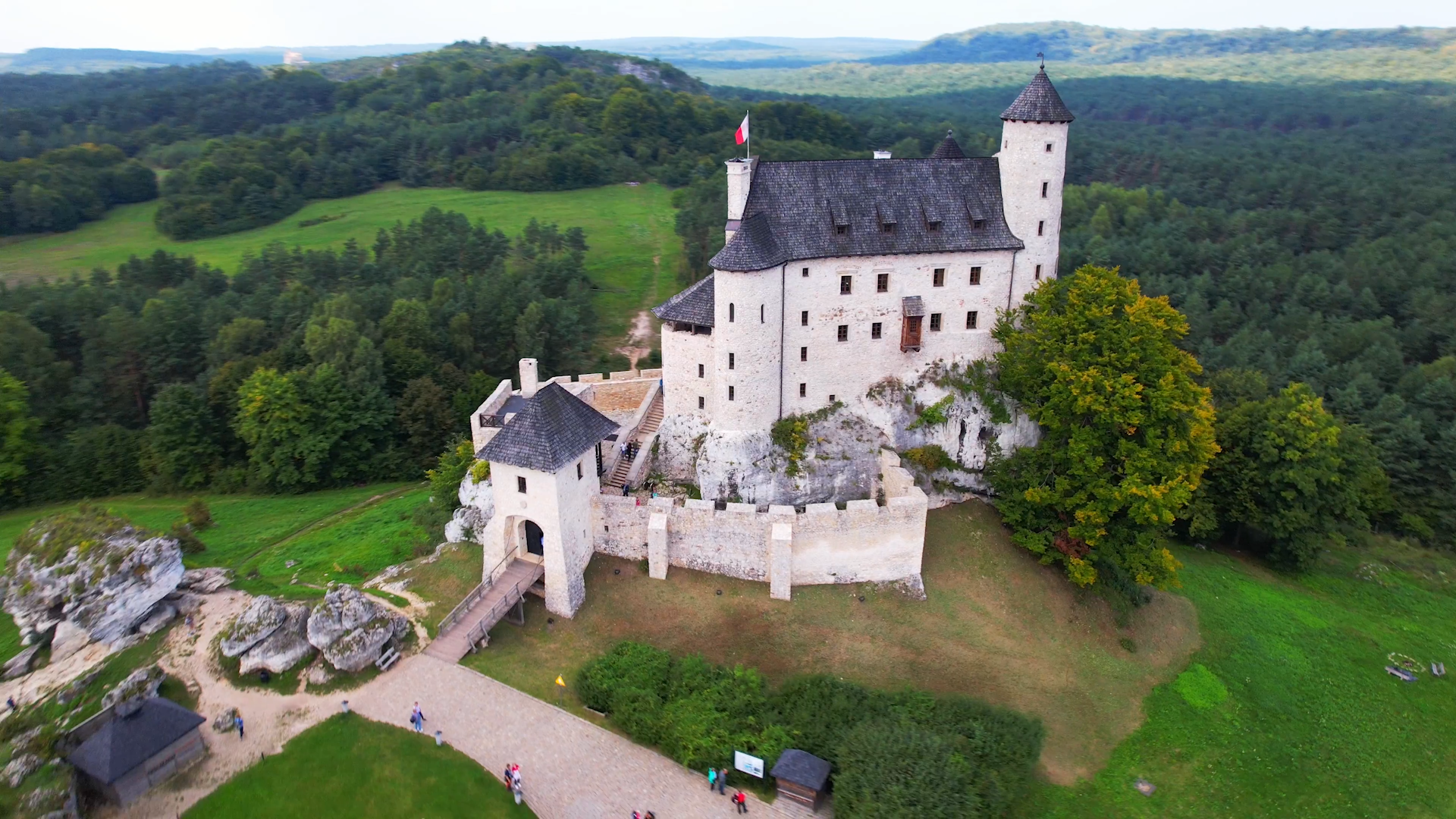 Poland’s majestic castles look incredible from the sky
