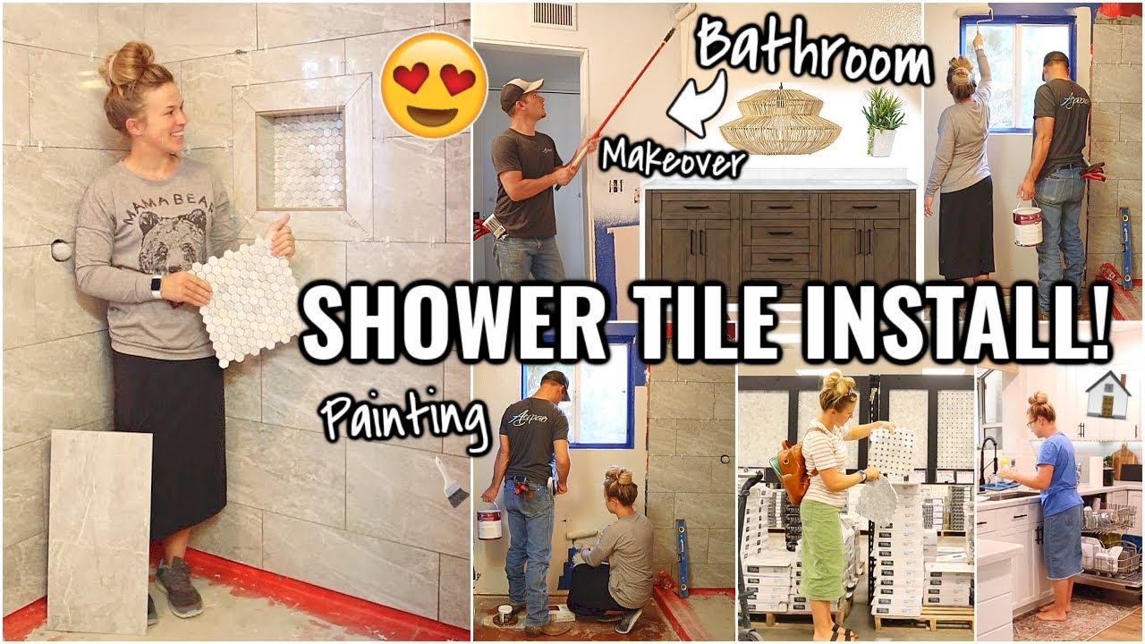 Bathroom makeover: The tile installation reveal!