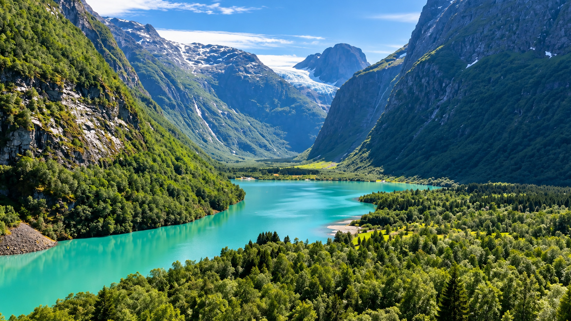 ¿Este glaciar alimenta el lago que está abajo?