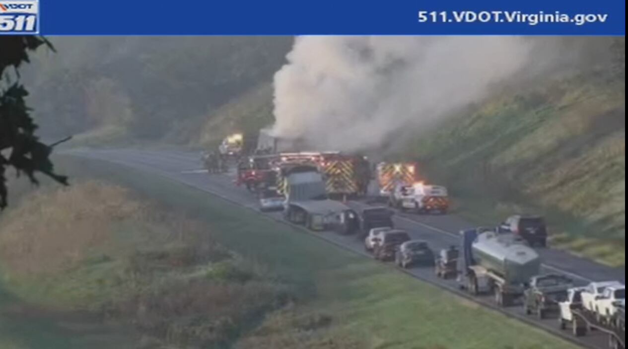 Road cleared after vehicle fire temporarily shut down I-81 in ...