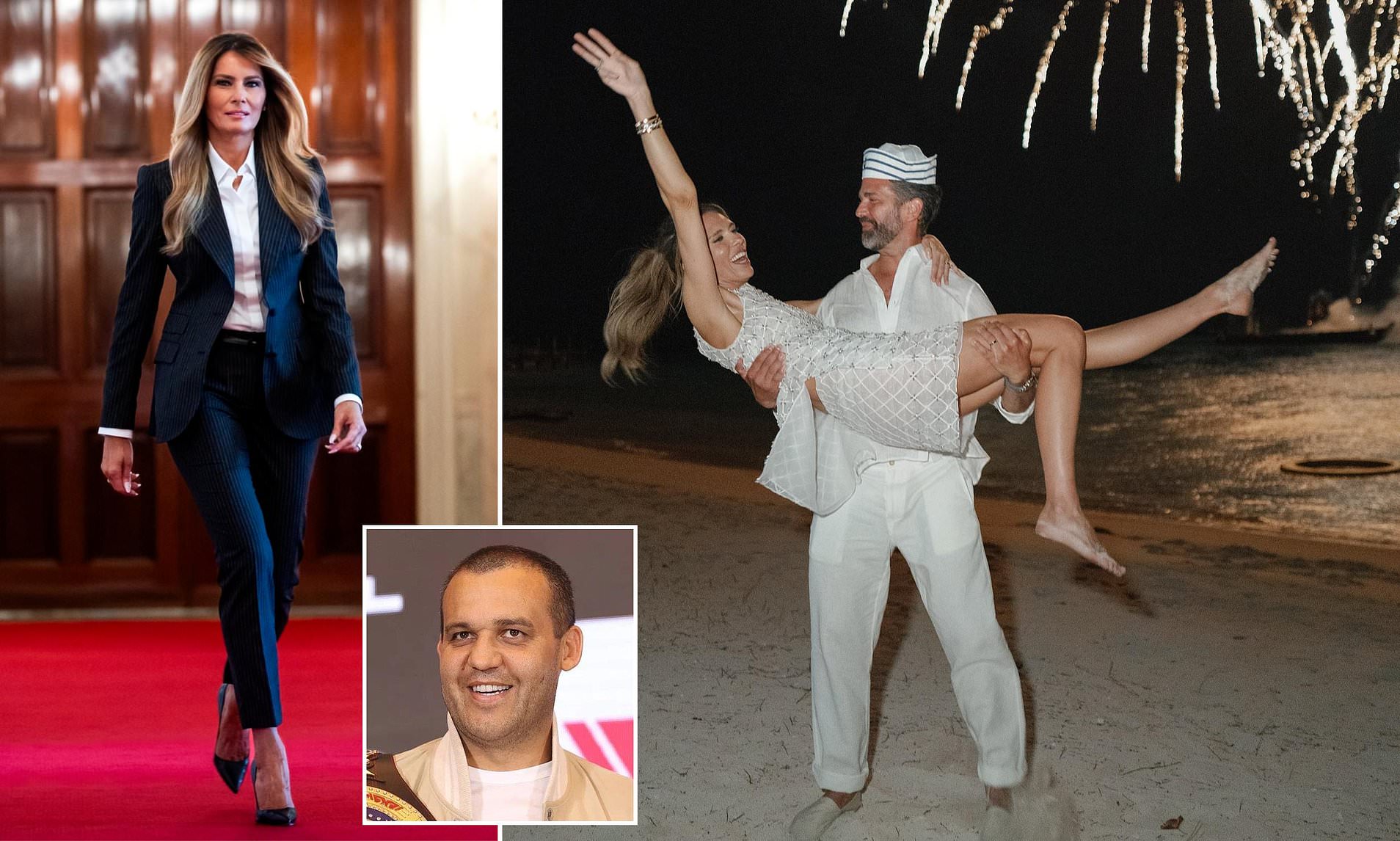 Melania sharply distances herself from Russian oligarch who bankrolled Don Jr's wedding party
