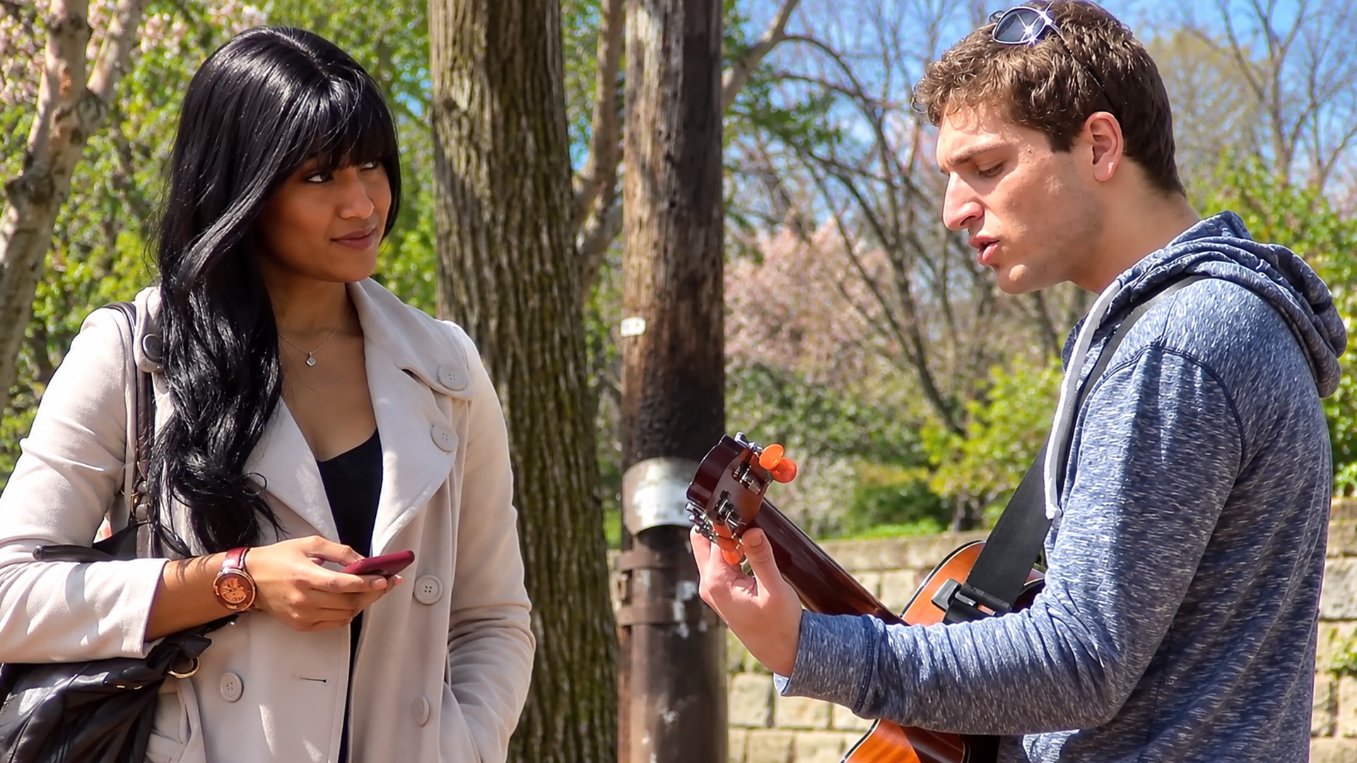 Campus singer tries getting numbers with serenades