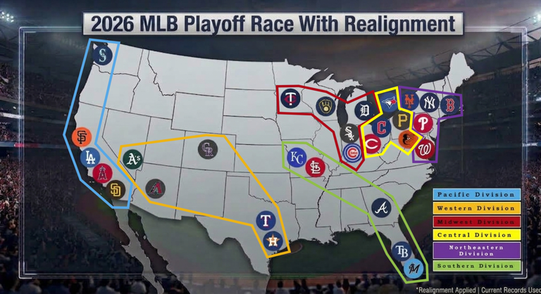What would the playoff race look like with realignment?