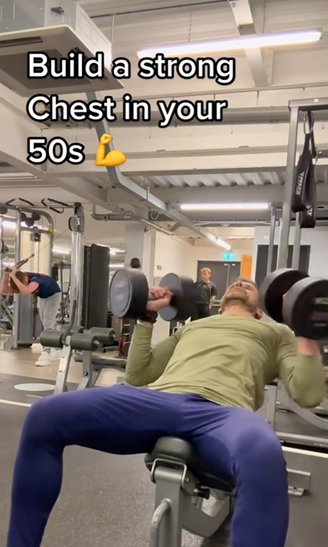 What changes with consistent chest training after 50