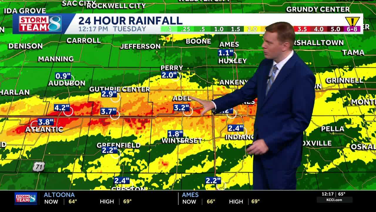 Impact Day: Flood risk decreasing with lighter rains