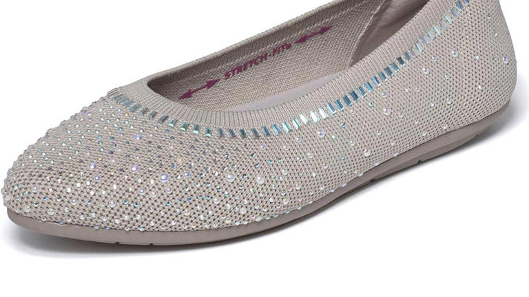 Get Skechers’ comfy $45 ballet flats with sparkling crystals for fall ...