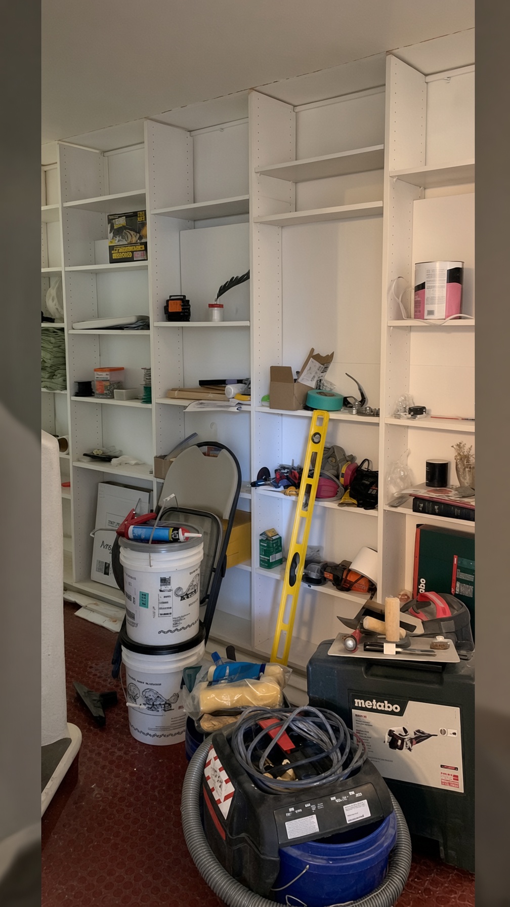 The entryway renovation begins