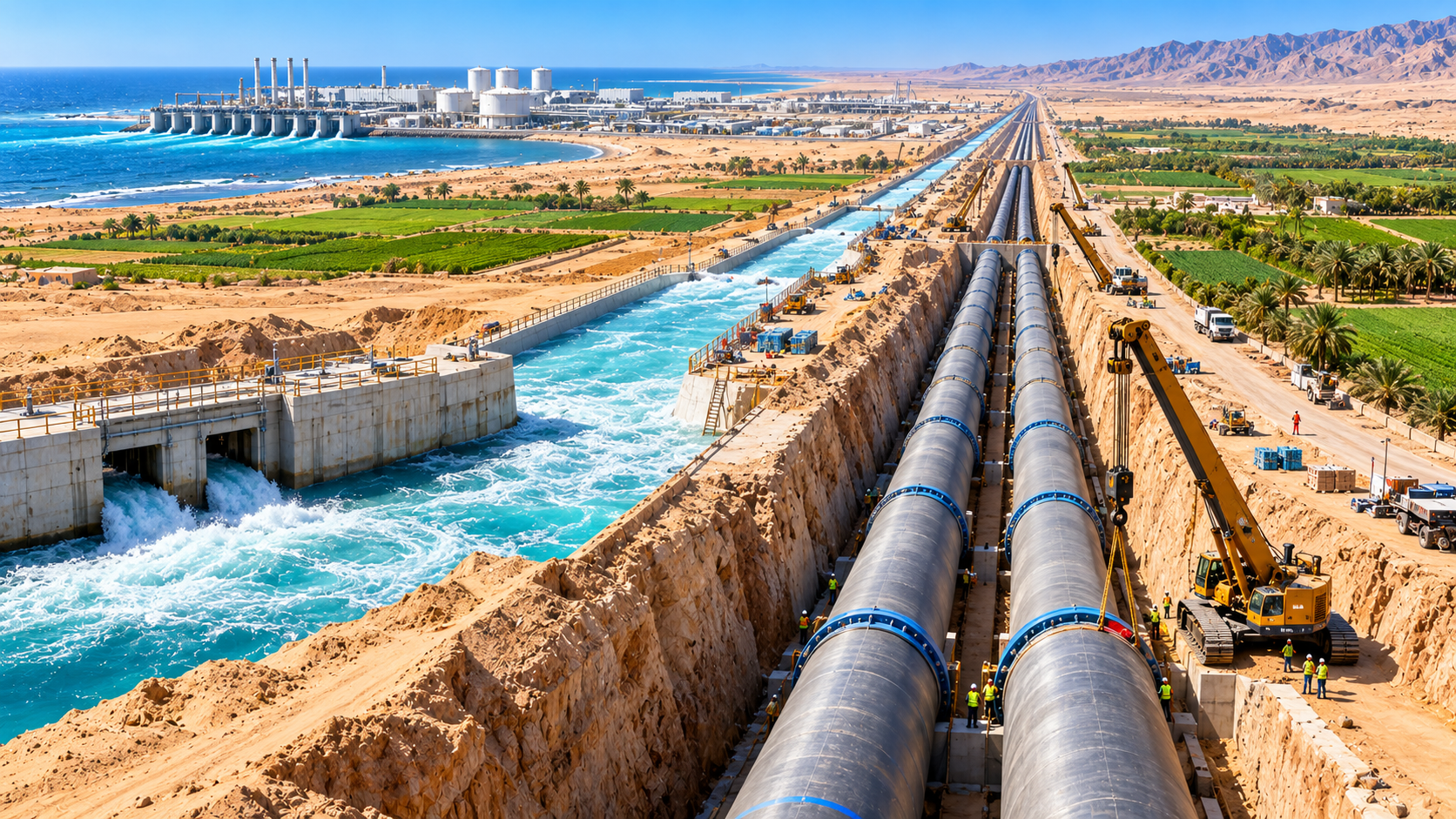 Saudi artificial river - The $500M desert water miracle