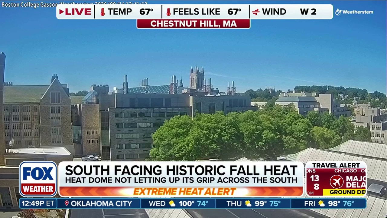 Cooler fall temperatures sweep the Northeast