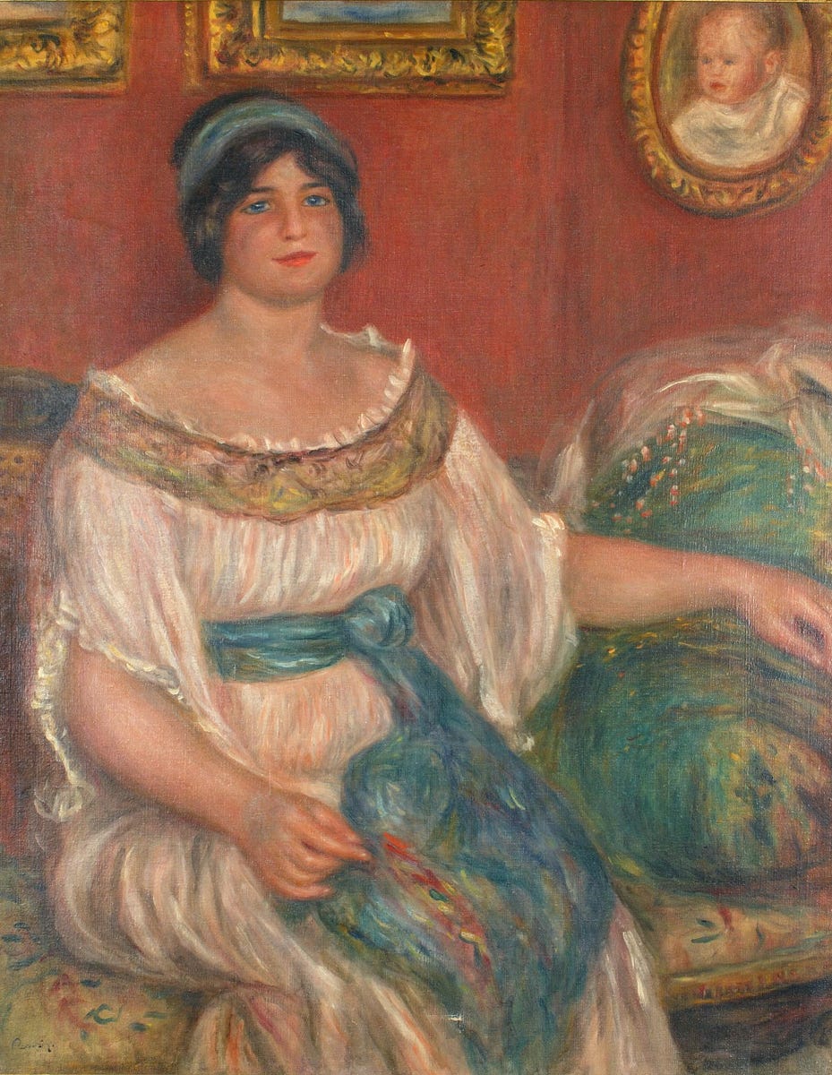 Two Renoir paintings stolen from a French museum last month have been found