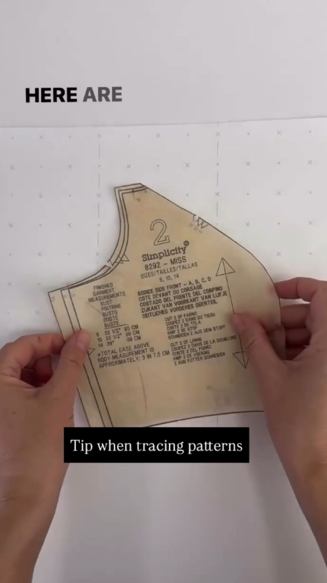 Pattern tracing tips every sewing beginner should know