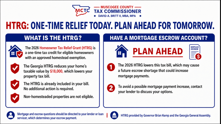 Muscogee County officials announce updates to 2026 property tax billing ...