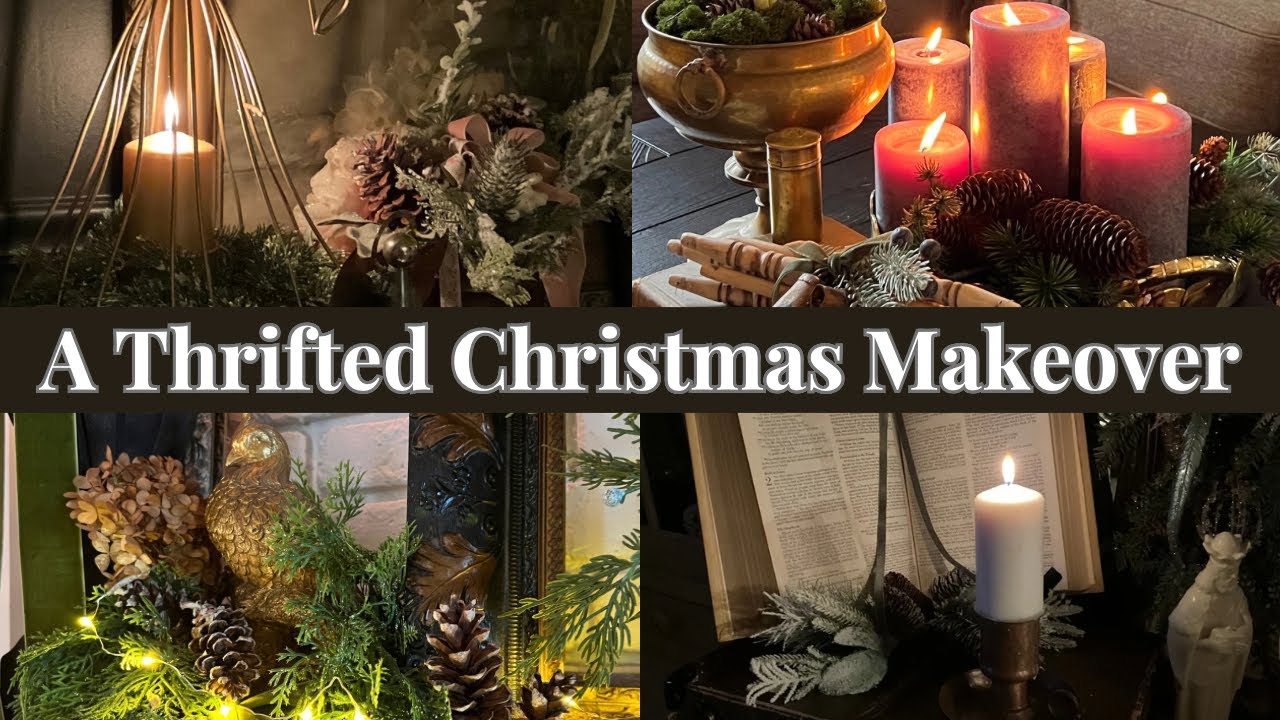 Creating timeless holiday decor using only thrift store finds!