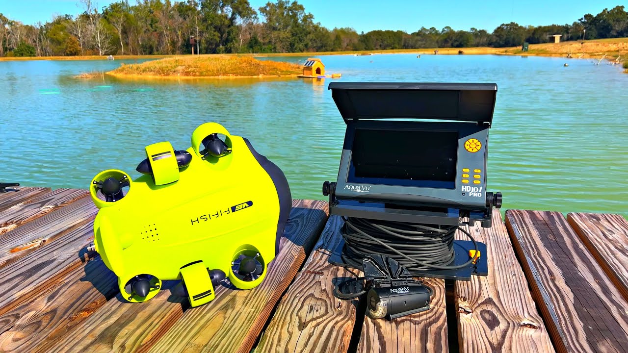 Exploring the 5 acre pond with underwater drones! (Incredible footage)