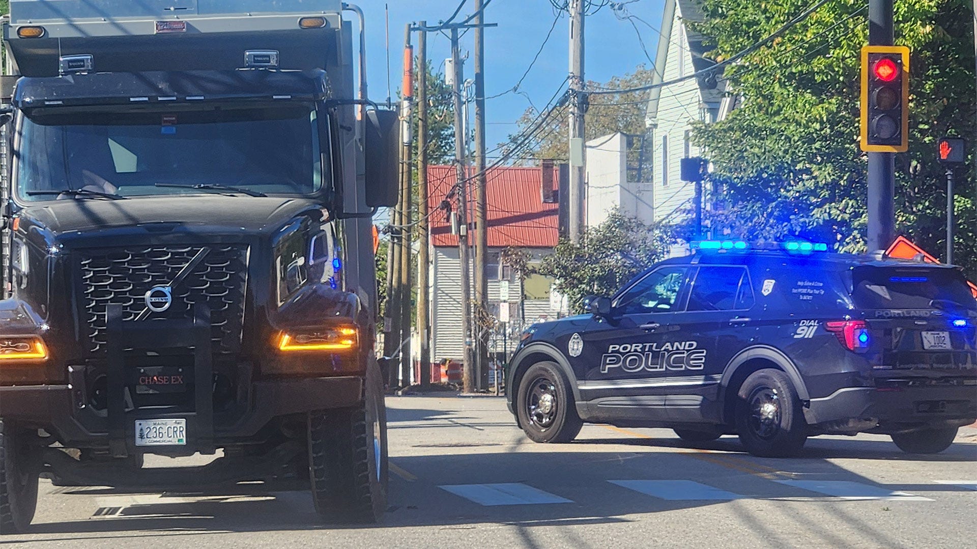 Child hit by dump truck at Portland intersection, police say