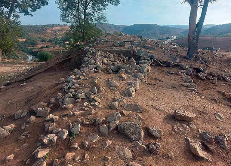 The wall discovered at Oued Beht, a site in Morocco that is steadily rewriting the history of the Maghreb. Credit: Libyan Studies (2026). DOI: 10.1017/lis.2026.10037