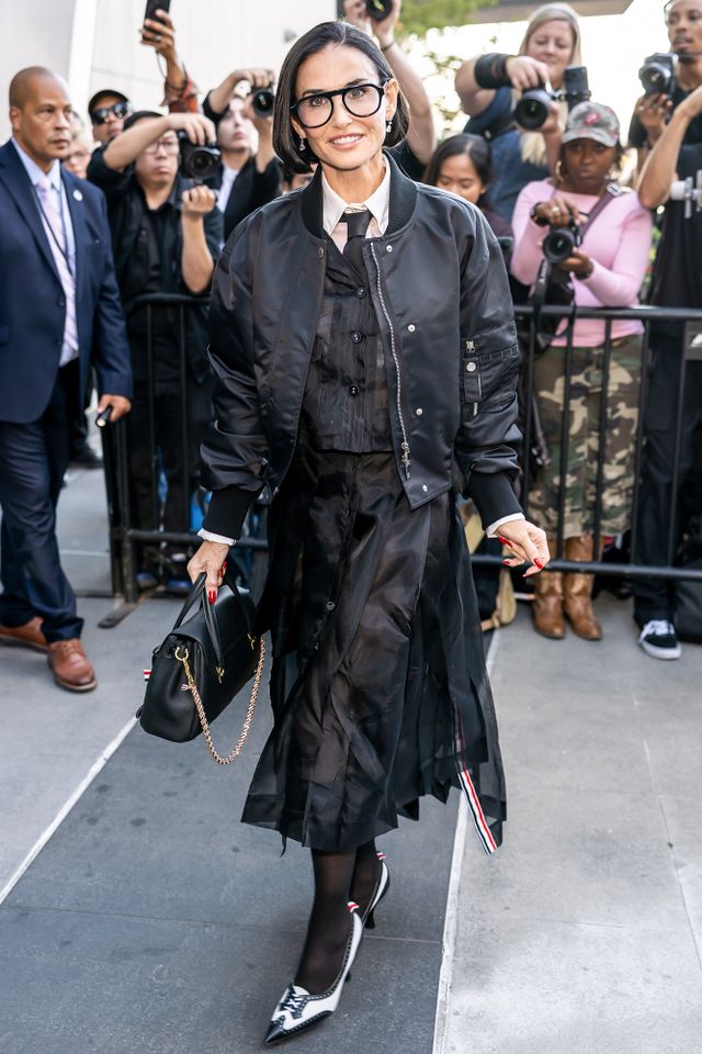 Demi Moore steps out with a bold bob for New York Fashion Week