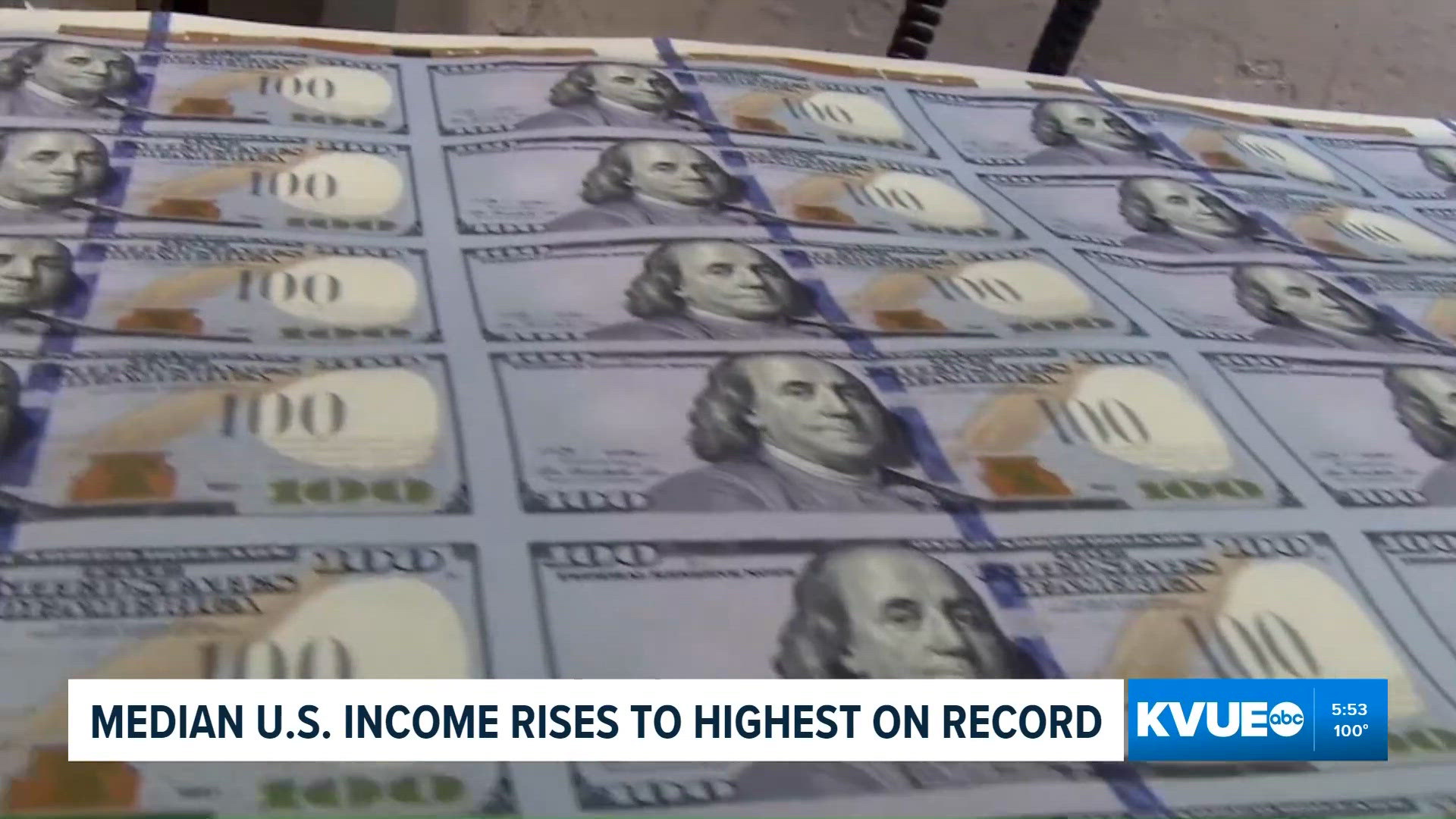 US median household income rises to record high