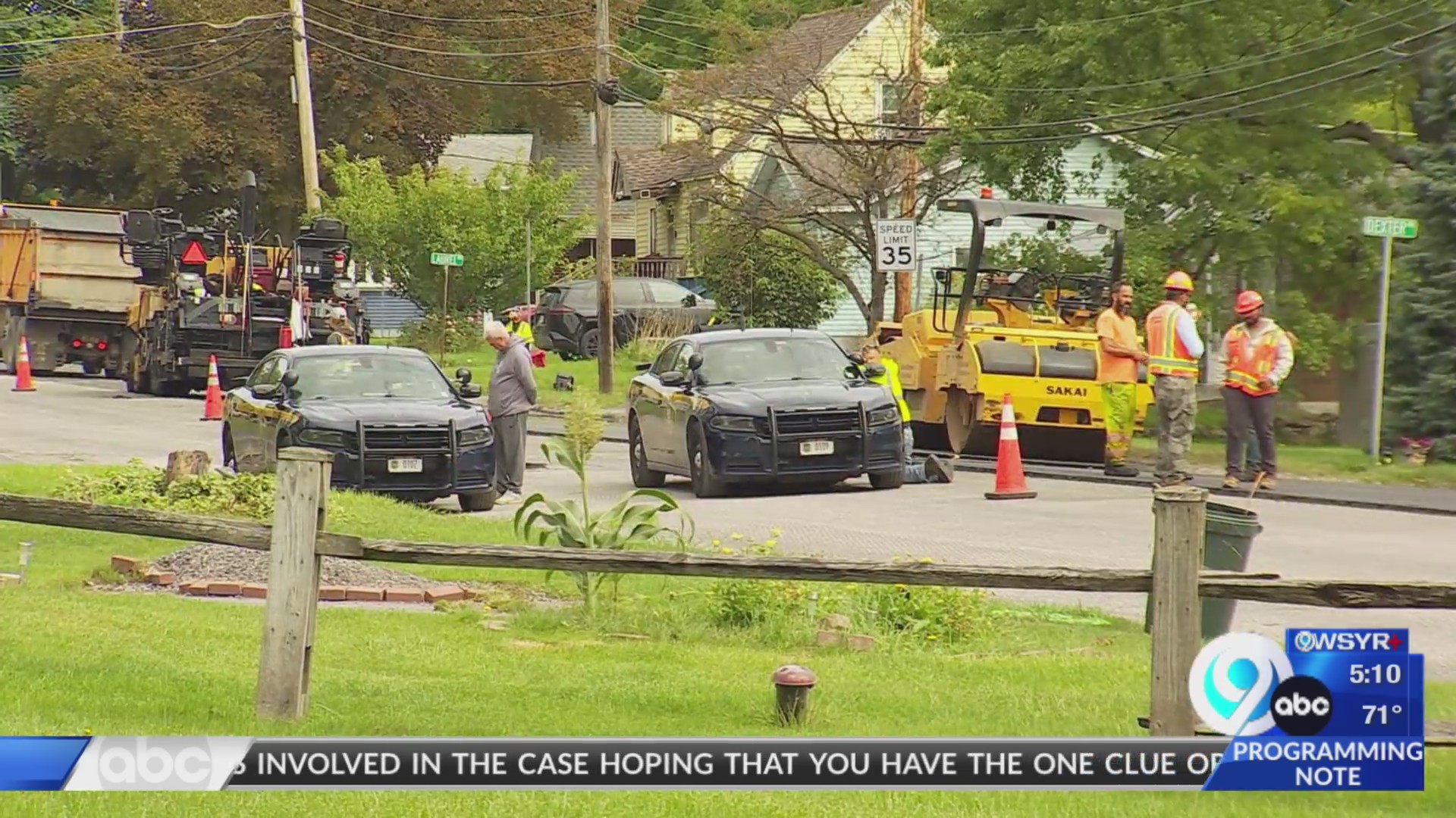 Construction worker involved in crash on Buckley Road