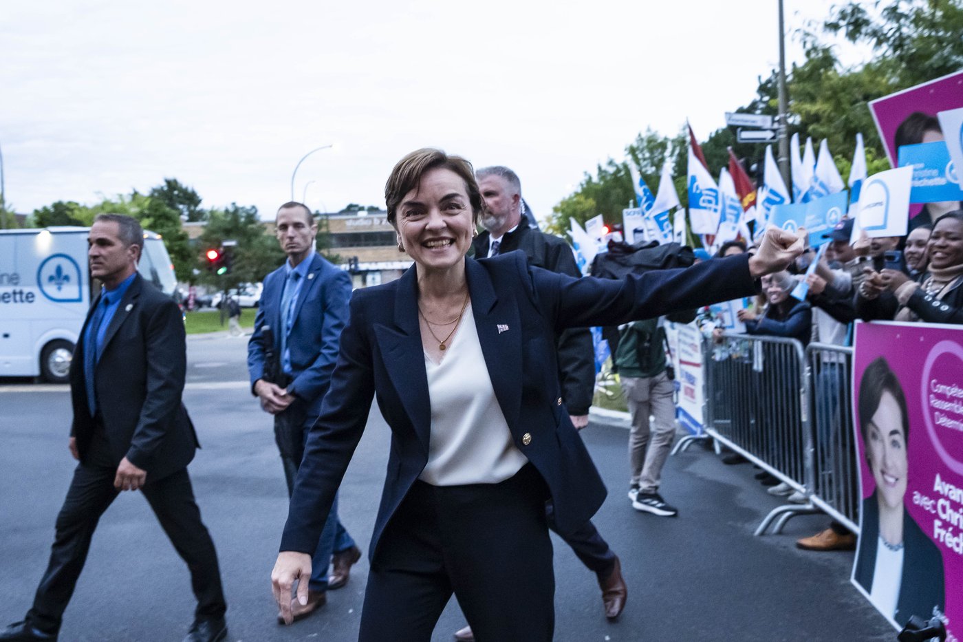 CAQ leader Christine Fréchette's record comes under attack in Quebec debate