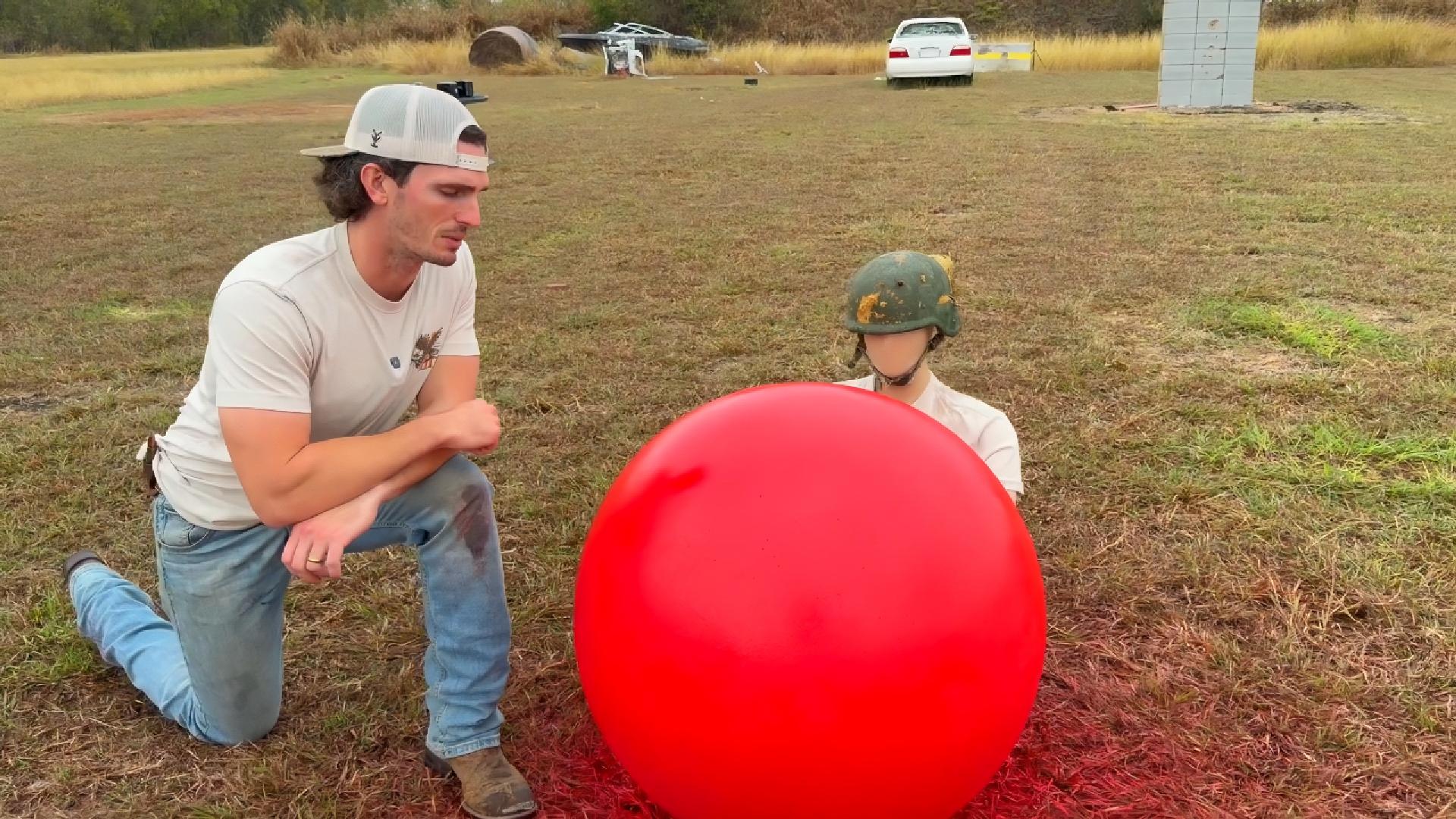 Can the target ball stop a 50 cal sniper rifle?