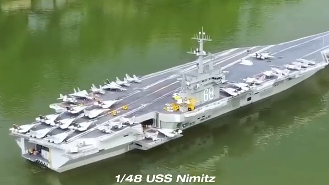 1/48 RC USS Nimitz completes second water trial