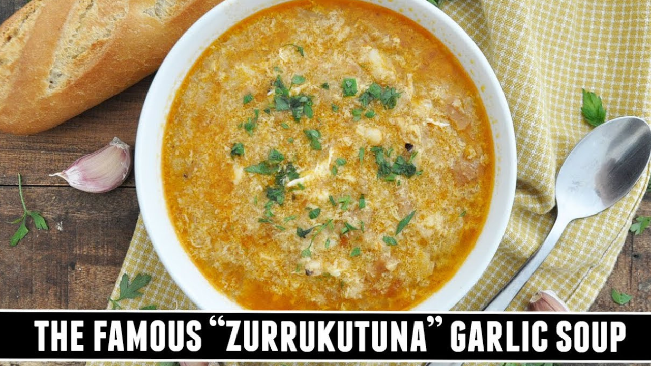 Basque garlic soup zurrukutuna