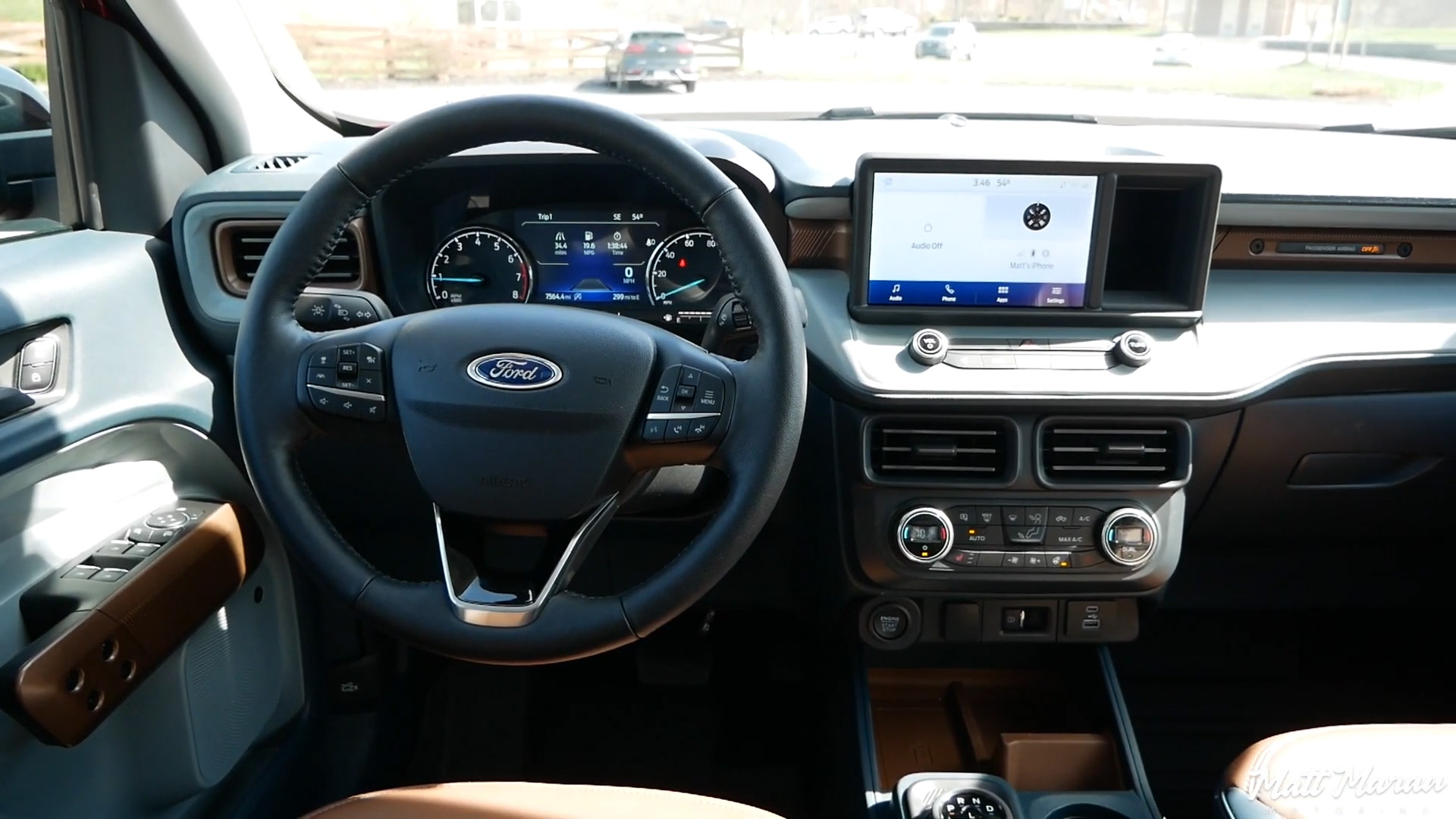 Ford Maverick Lariat interior review shows a $36,295 price tag