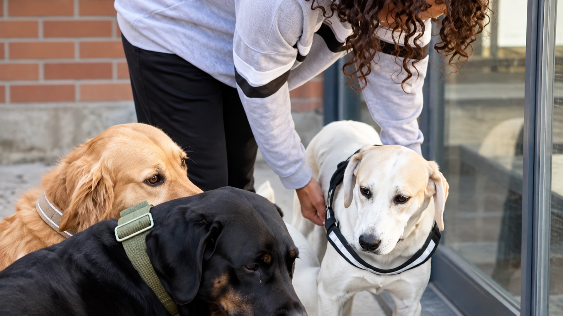 golden-retriever-helps-a-scared-rescue-pack