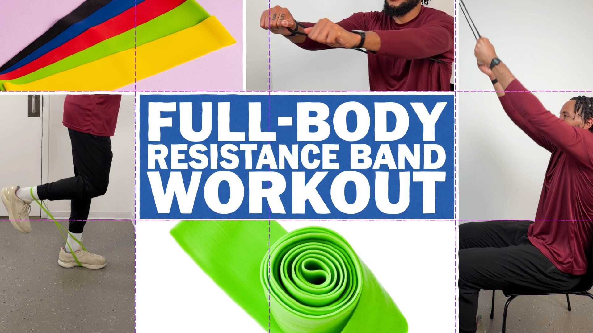 Easy 6-move resistance band workout