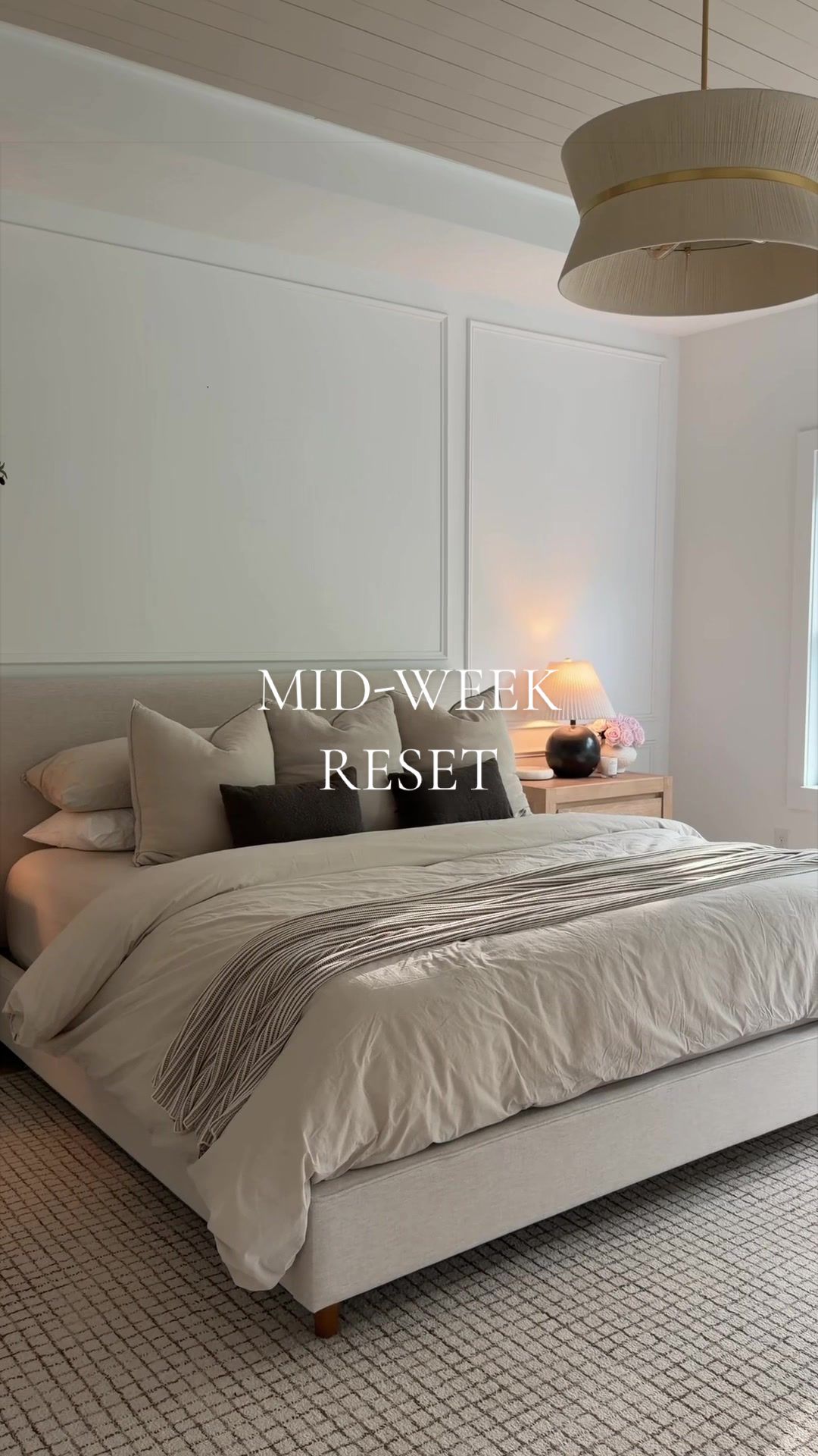 Mid week bedding refresh for a cozy bedroom