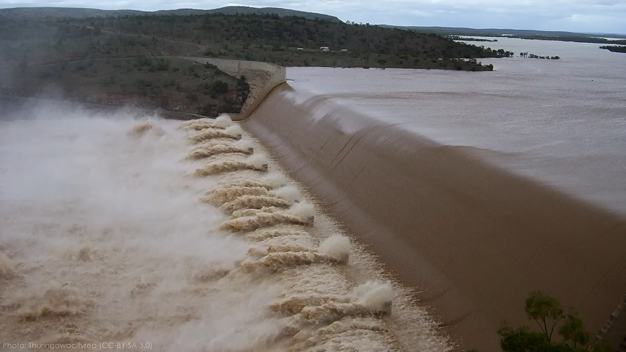 This small dam can control an entire river - but during a flood it can ...