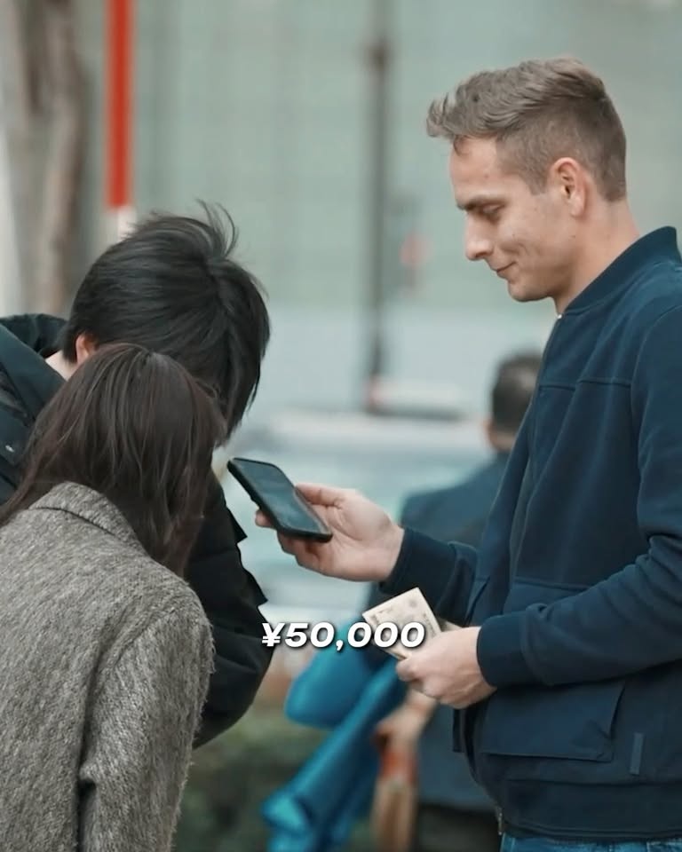 He walked up to this random couple thinking it would be awkward - but ...