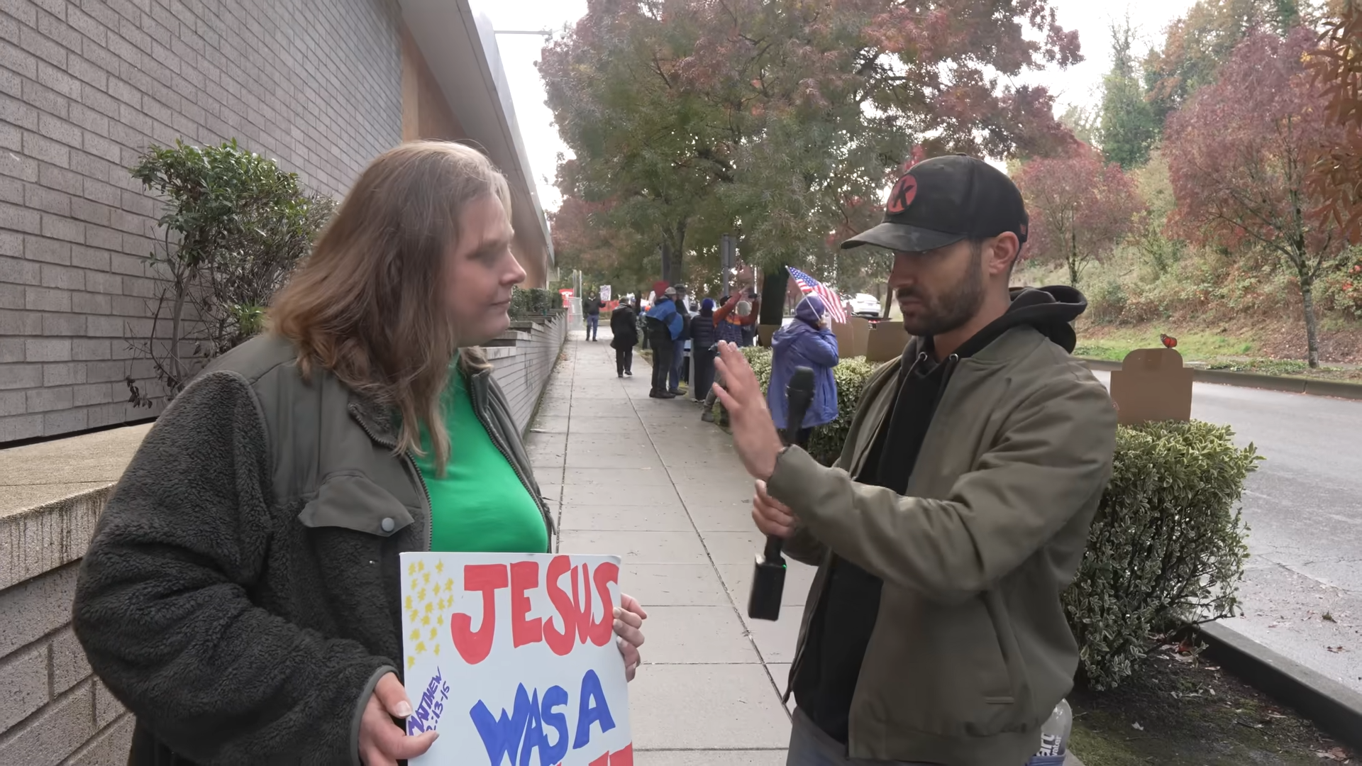 Anti-ICE protester says ICE is violating constitutional rights… then ...