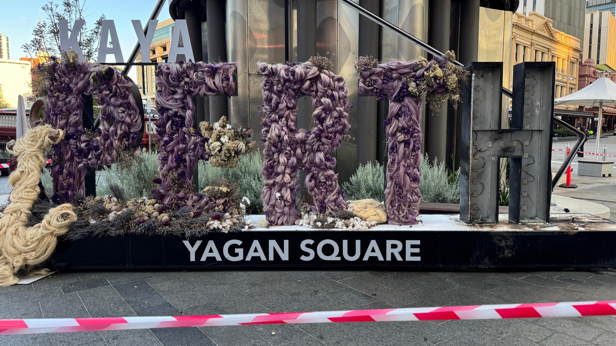 Iconic Perth sign at Yagan Square badly damaged by 'deliberate' fire ...