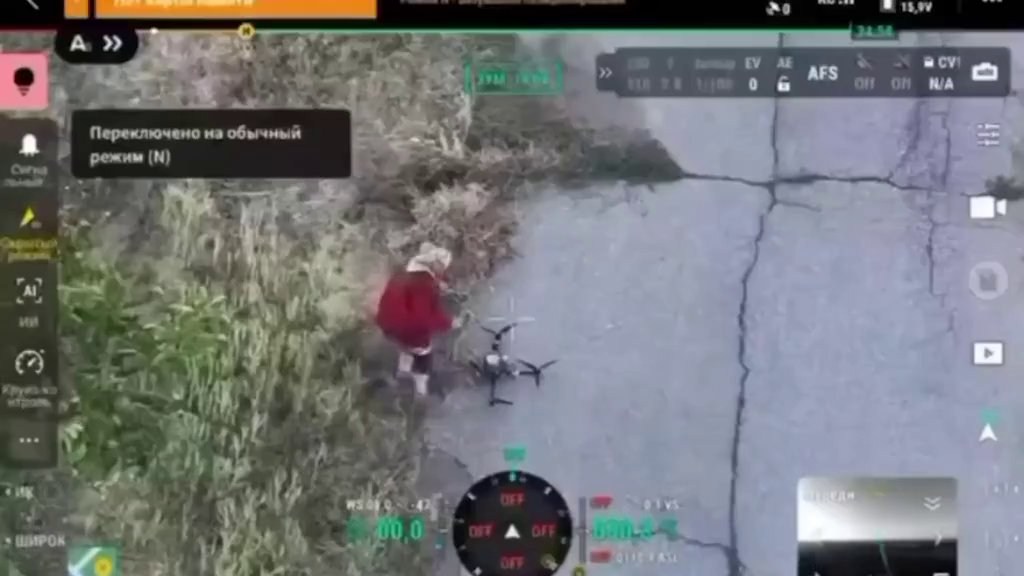 Ukrainian grandmother outsmarts Russian drone with ease