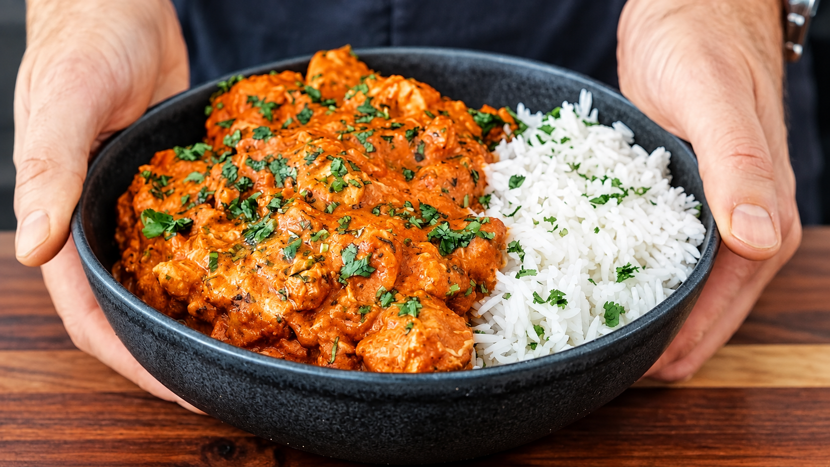 Yogurt, ginger, garlic and spices... this chicken turns incredibly tender