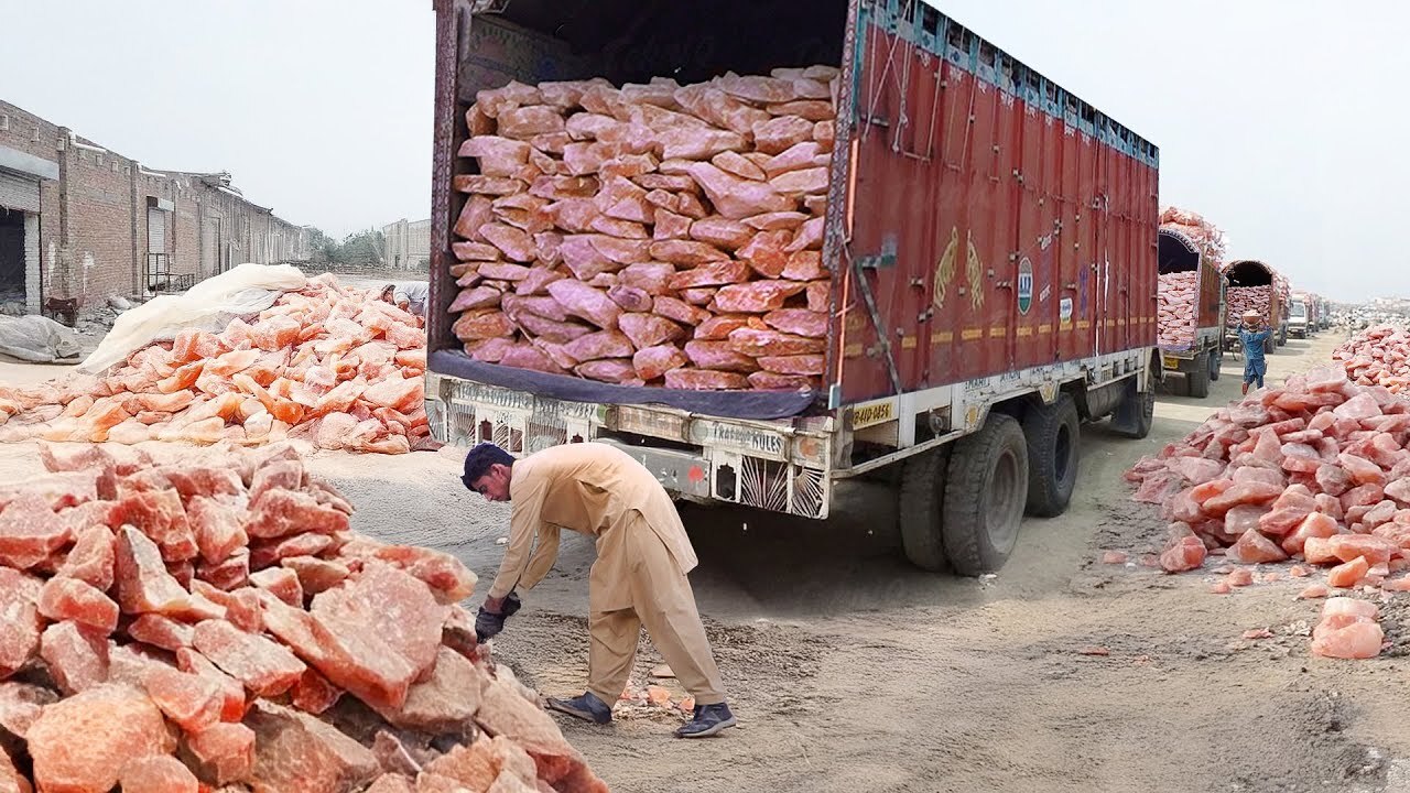 Inside the massive underground mines producing Himalayan pink salt