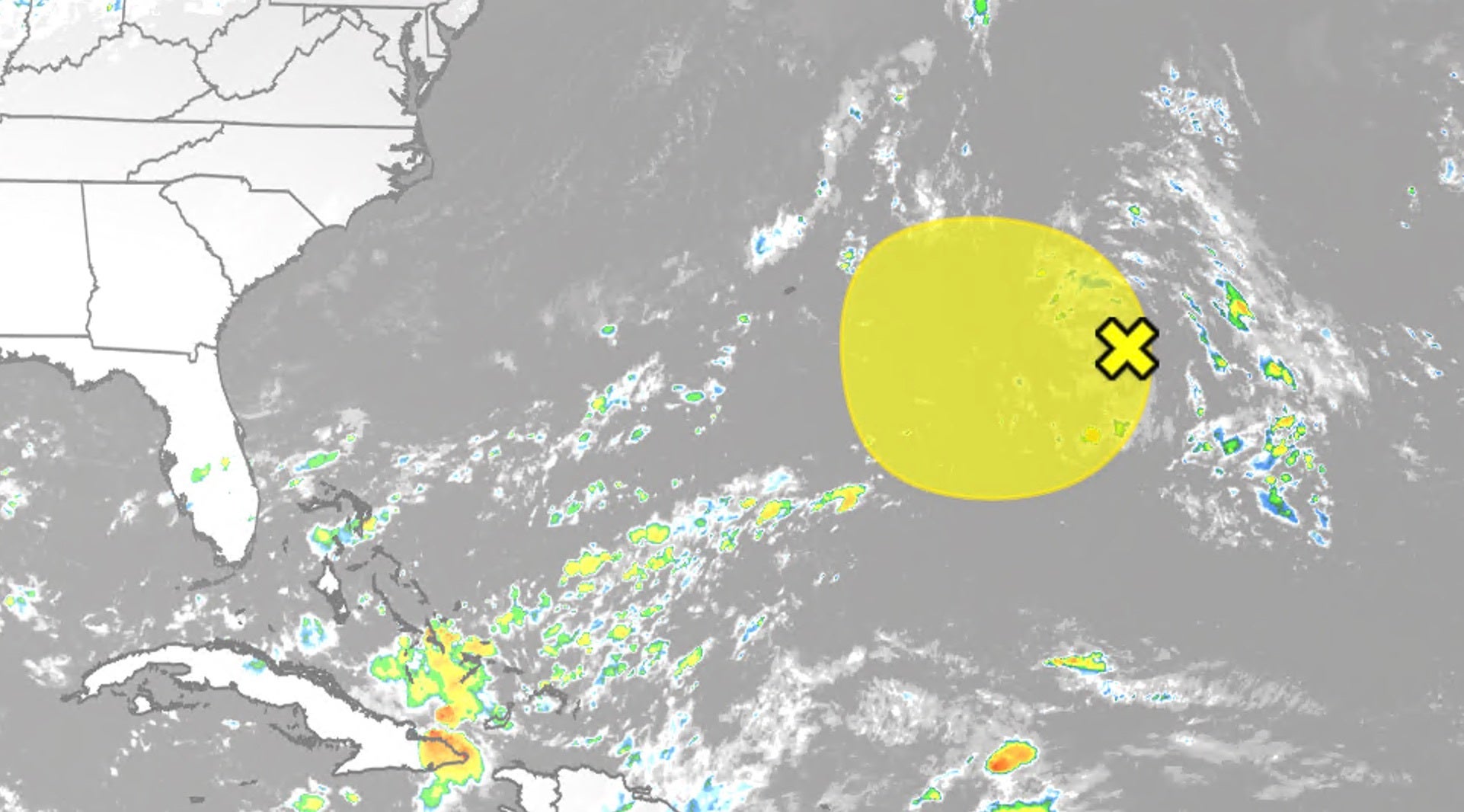 Watching an area in the Atlantic for possible tropical development
