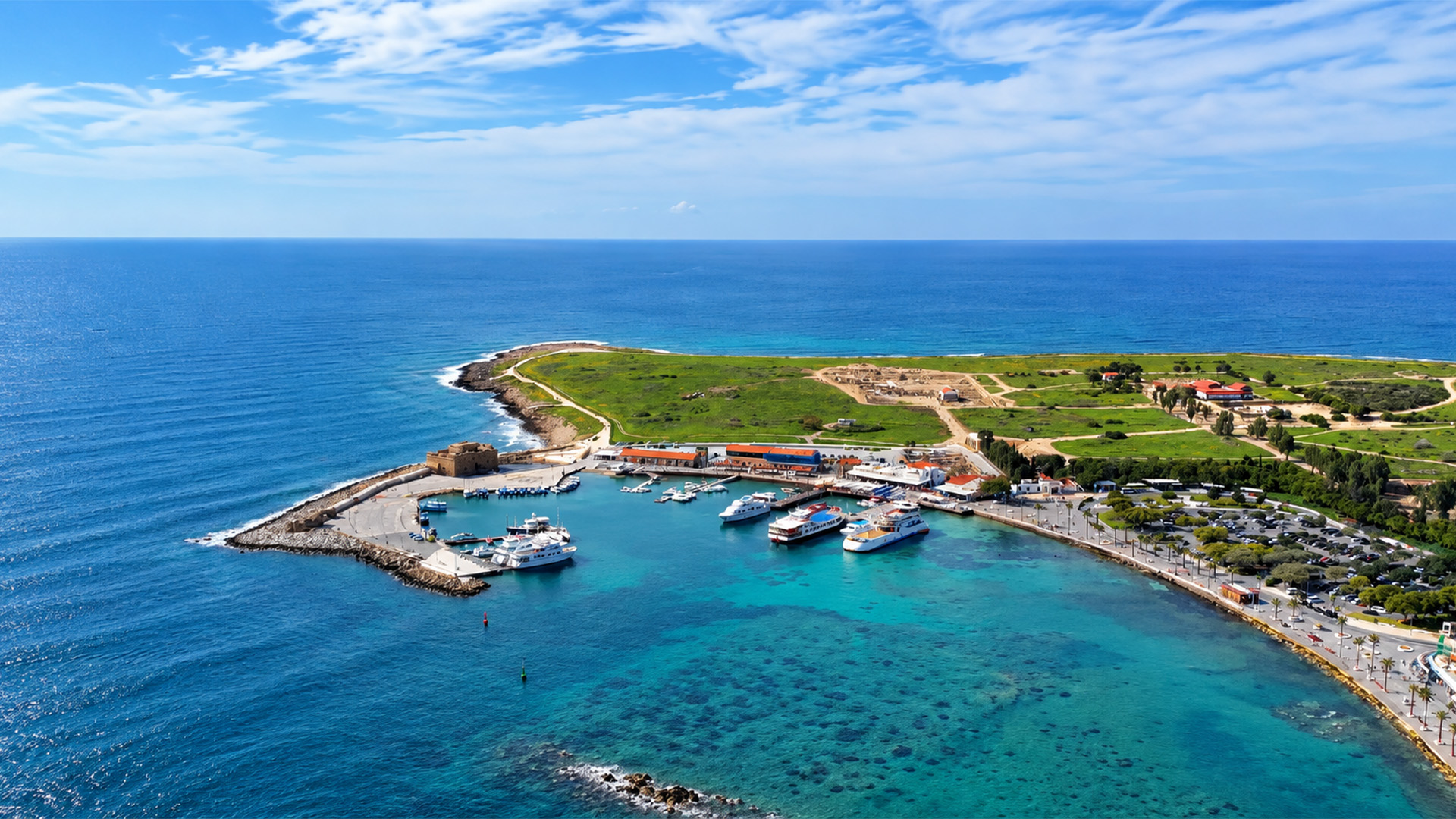 Paphos Harbour where Cyprus meets the sea