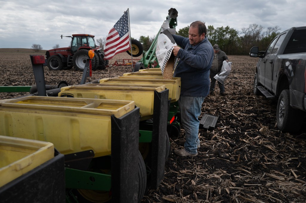 Map of Trump approval rating in biggest farming states as diesel costs soar