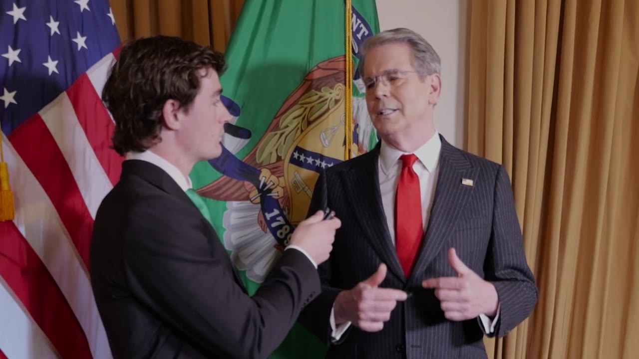 Nick Shirley confronts Treasury Secretary Scott Bessent over $500 ...